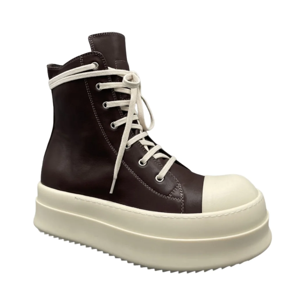 Rick Owens DRKSHDW High Top Sneaker Dark Chocolate