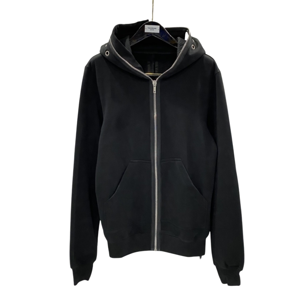 Rick Owens hoodie — metal eyelet and oversized sweatshirts